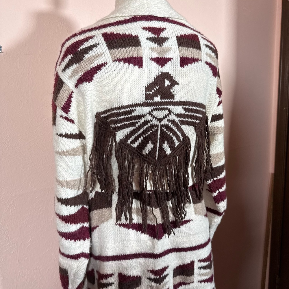 Idyllwind Marinda Landbert Western Fringe Thunderbird cardigan wrap sweater